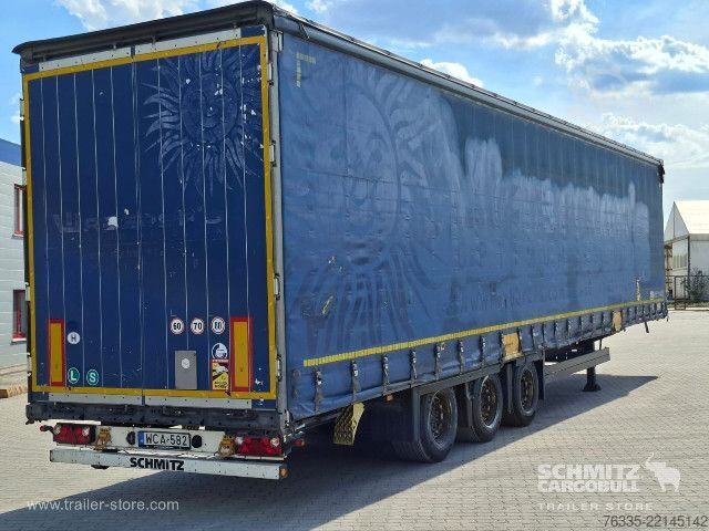 Open semitrailer with tarp Schmitz Cargobull Curtainsider Mega