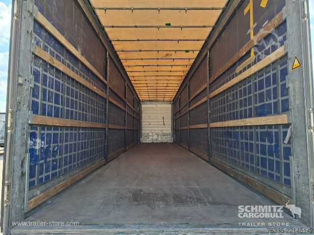 Open semitrailer with tarp Schmitz Cargobull Curtainsider Mega