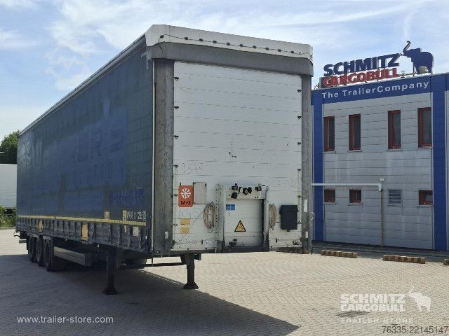 Open semitrailer with tarp Schmitz Cargobull Curtainsider Mega