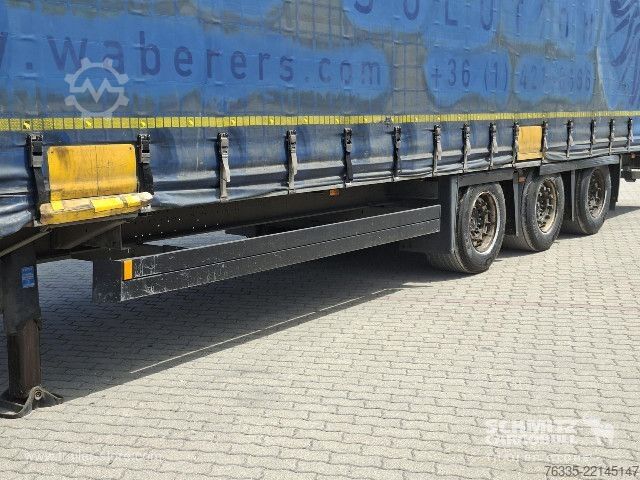 Open semitrailer with tarp Schmitz Cargobull Curtainsider Mega