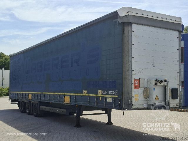 Open semitrailer with tarp Schmitz Cargobull Curtainsider Mega