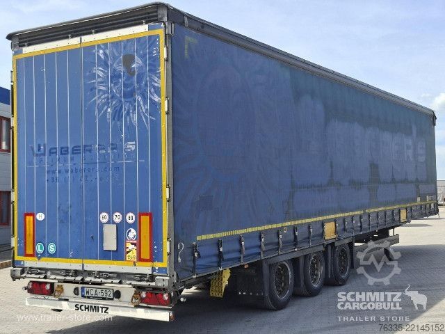 Open semitrailer with tarp Schmitz Cargobull Curtainsider Mega