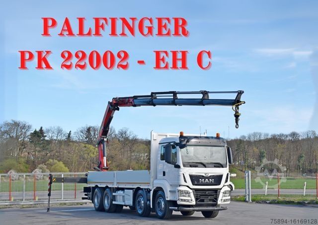 Truck mounted crane MAN TGS 35.500 * PK 22002 - EH C + FUNK * 8x4 * TOP