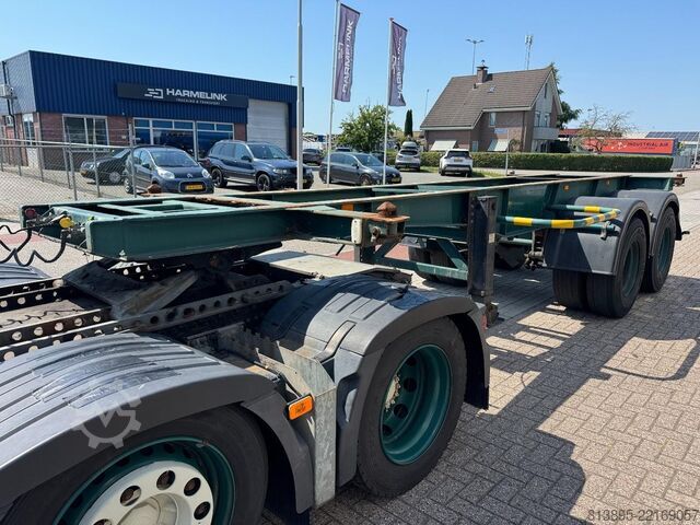 Containertransport Van Hool 20 Ft Container Chassis, Full Steel, Perfect Co...