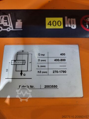 Forklift with rotating clamp Genkinger EGGS 04