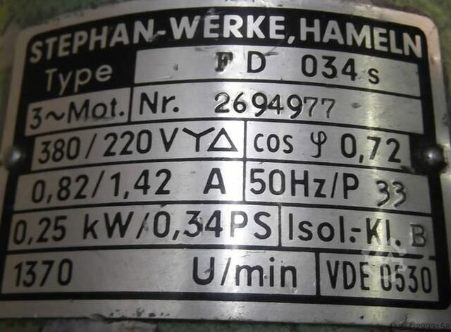 Adjustable gear motor 0.25 kW 465-2325 rpm HTRIEB 4-WM