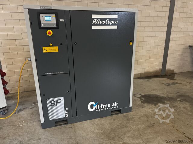 Atlas Copco SF8 + FF Oil Free Air Compre Atlas Copco SF8 + FF HC