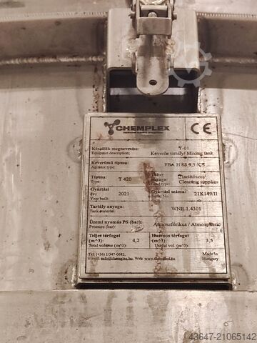 Mischtank, Chemikalienmischer 3000 l Chemplex T420