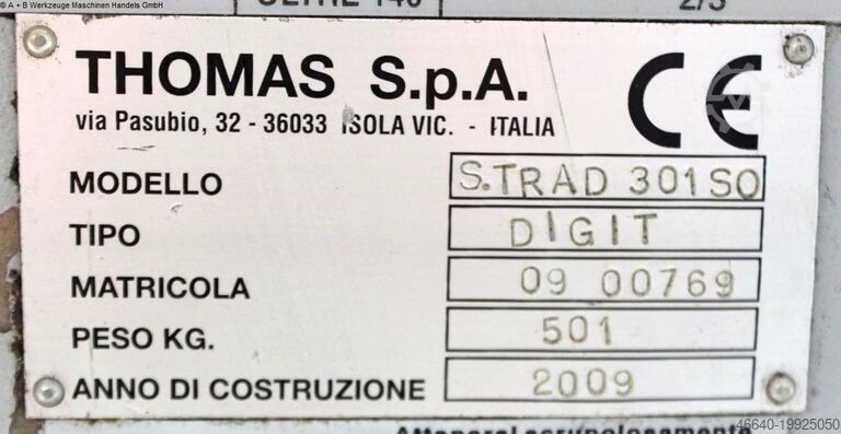 Bandsäge THOMAS S.TRAD 301 SO DIGIT