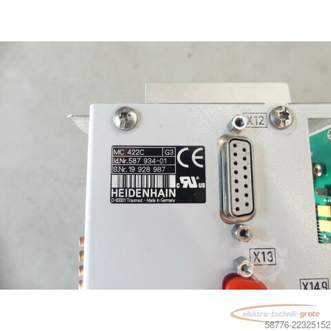 Component Heidenhain MC 422C Hauptrechner 587934-01 SN: 19928987