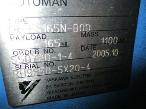 Industrial robot Yaskawa Motoman i ES165N NX100