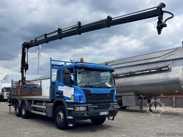 Crane truck Scania P410 HIAB  X-HIDOU 188 E-5, RETARDER, WHEELBASE...