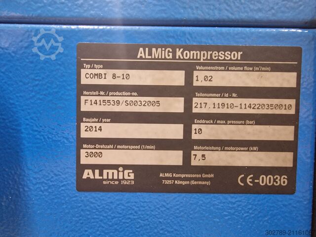 Schraubenkompressor ALMiG COMBI 8-10