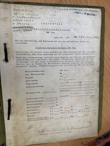 Karusselldrehmaschine JUNGETHAL KE 1200