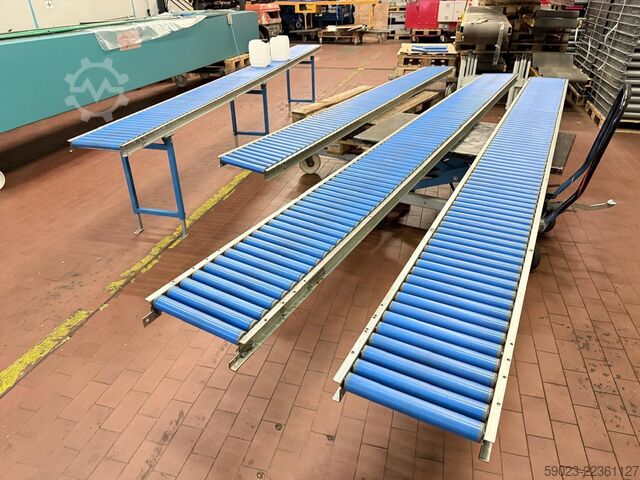 Gravity roller conveyor, gravity conveyor belt Schunk Rollenbahn