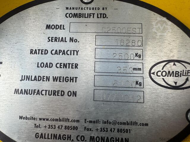 Vierwegestapler Combilift C2500 EST /Only 1451 hours/ Battery 81%