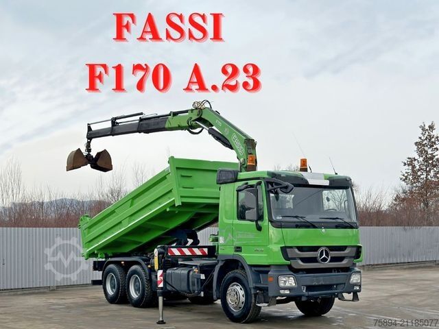 Autokran MERCEDES-BENZ ACTROS 2636* KIPPER 5,20 + BORDMATIC / 6x4