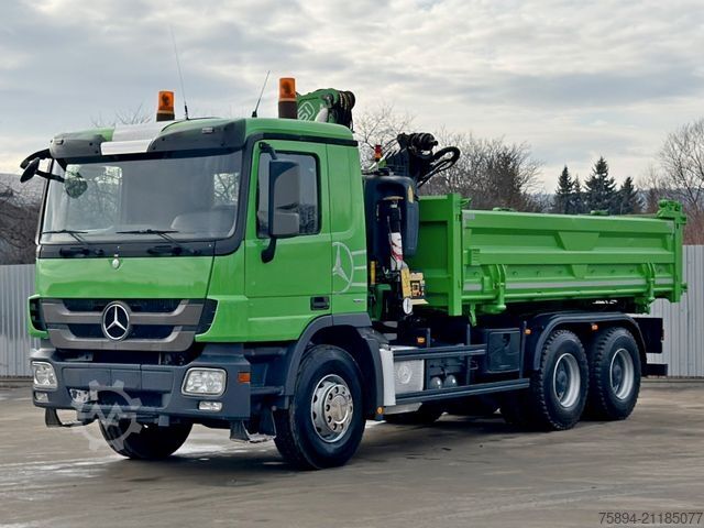 Autokran MERCEDES-BENZ ACTROS 2636* KIPPER 5,20 + BORDMATIC / 6x4