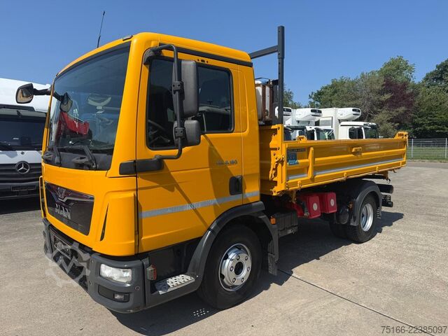 Three-way tipper van MAN 8.180 K Kipper MEILLER 3,8 m* 3-Sitzer* 2x AHK