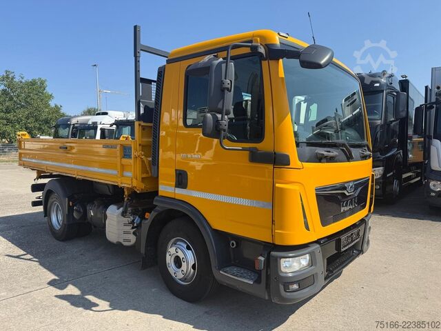 Transporter mit Kipper MAN 8.180 K Kipper MEILLER 3-Seiten 4 m*3-Sitzer*AHK