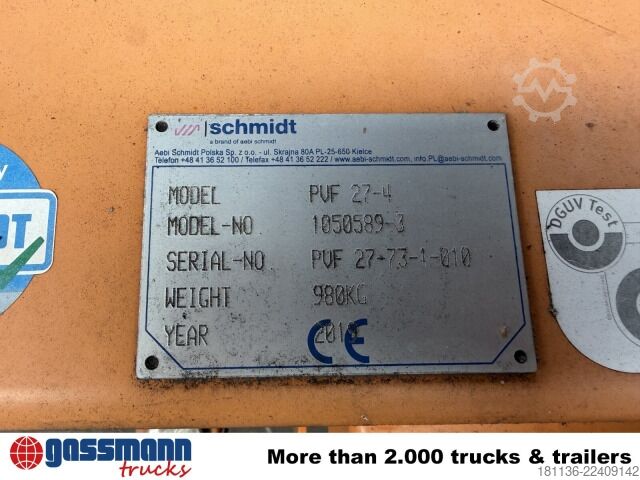 Agricultural machine Schmidt PVF 27-4 Schneeräumschild