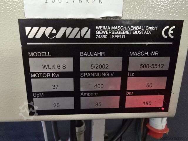 Shredder Weima WLK6S 37kW WEIMA WLK 6 S