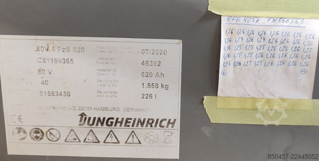 Elektrisch – 4 Räder Jungheinrich EFG 425k 5m/ 5489mh/ 4v