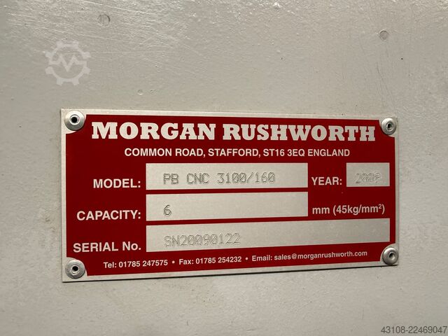 Durchlaufpresse Morgan Rushworth PB CNC 3100/160