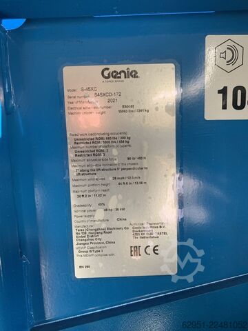 Telescopic Boom Genie S45XC