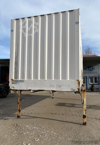 Wechselbrücke mit Kofferaufbau Krone BDF Wechselkoffer Stahl Türen 2015