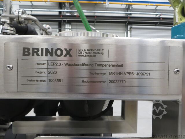 Temperierskid für Waschlösung Brinox BRINOX LEP 2.3 KK6751