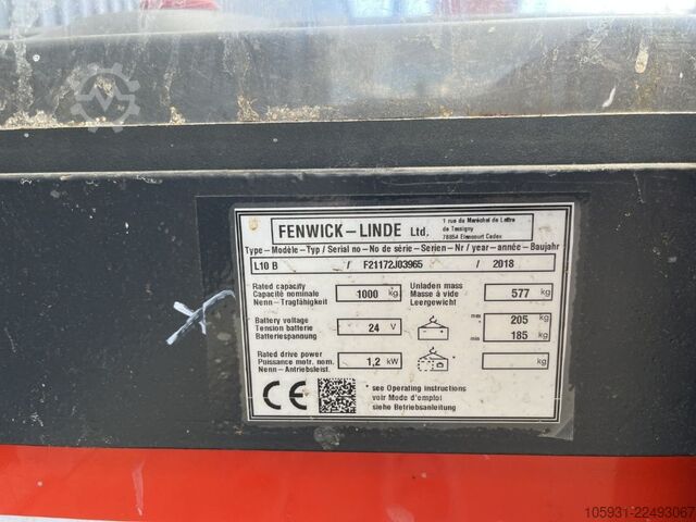 Deichselstapler Linde L10B