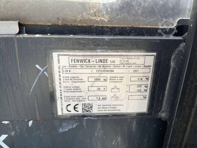 Deichselstapler Linde L10B