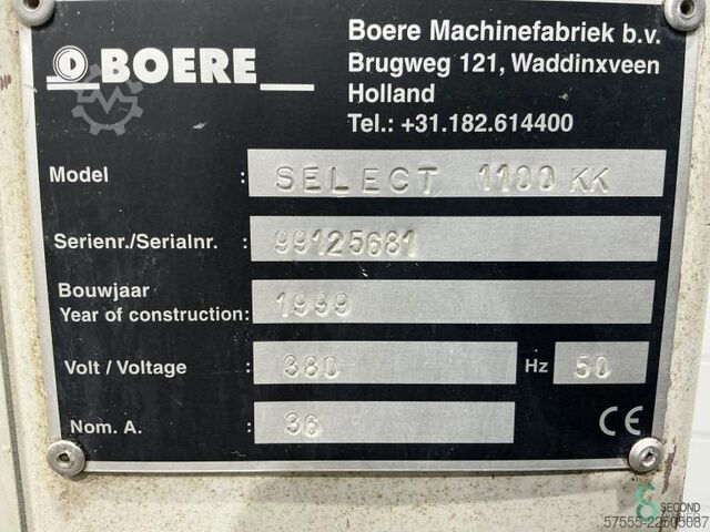 Wide belt sanders  Boere Select 1100 KK 1999 Boere Select 1100 KK