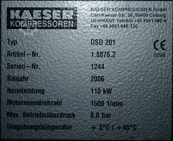 Schraubenkompressor DSD201 Kaeser DSD201