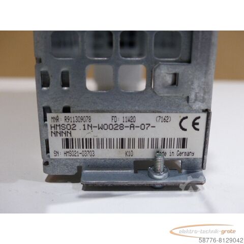 Component Rexroth HMS02.1N-W0028-A-07-NNNN MNR: R911309078