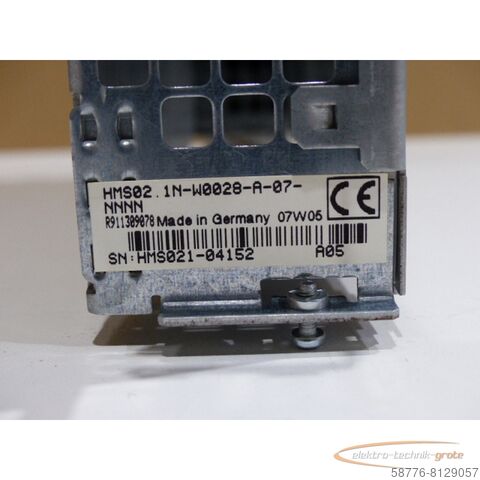 Component Rexroth HMS02.1N-W0028-A-07-NNNN MNR: R911309078