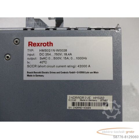 Component Rexroth HMS02.1N-W0028-A-07-NNNN MNR: R911309078