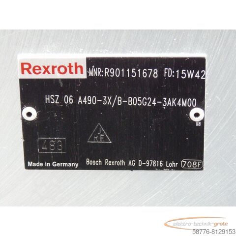 Rexroth component Rexroth HSZ 06 A490  MNR: R901151678 Zwischenplatte   !
