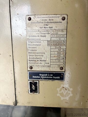 Leit- und Zugspindeldrehmaschine WMW DLZ 800/VL x3000