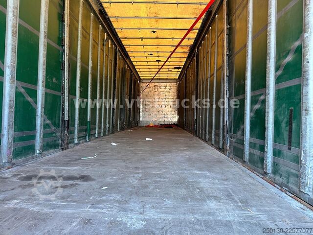 Open semitrailer with tarp SCHMITZ CARGOBULL S01 Megatrailer Pritsche+Plane Edscha Verdeck