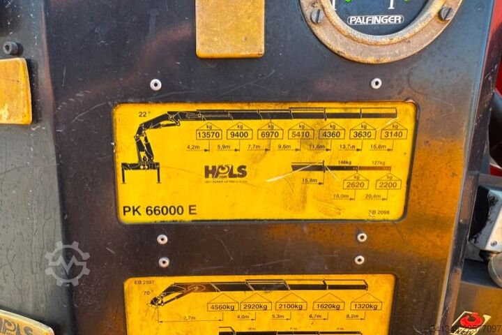 Autokran SCANIA P124 8x2 Palfinger 66000