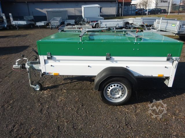 Box trailer STEMA FT 8.5-20- 10.1 mit Deckel Chemie Leipzig Fan