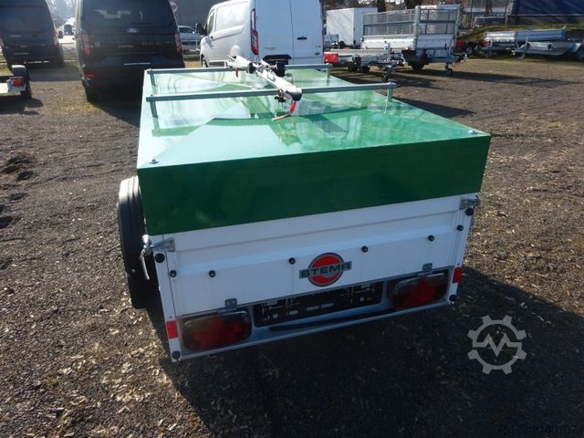 Box trailer STEMA FT 8.5-20- 10.1 mit Deckel Chemie Leipzig Fan