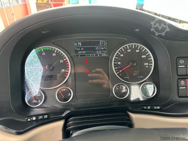 Flatbed truck MAN 26.460 TGS 6x2 Palfinger PK 22.001L TEC BSL Funk