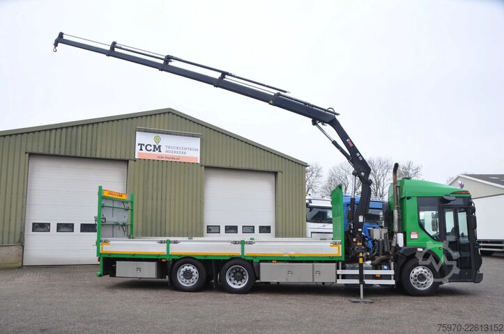 Crane truck Renault D 320 6X2 HIAB 111 + REMOTE / RETARDER 161.692km
