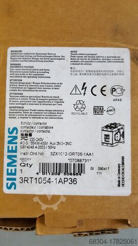 Contactor SIEMENS 3TF46/3TF48/3TF54/3RT1054/3RT1075