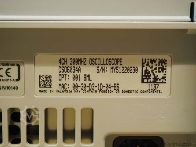 Digital oscilloscope Agilent DSO6034A