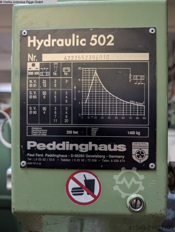 Punching Press PEDDINGHAUS Hydraulic 502