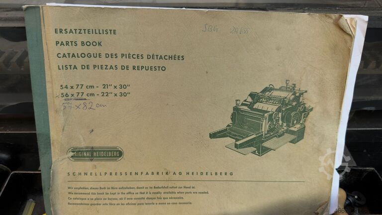 Letterpress machine Heidelberg SBB (57x82)